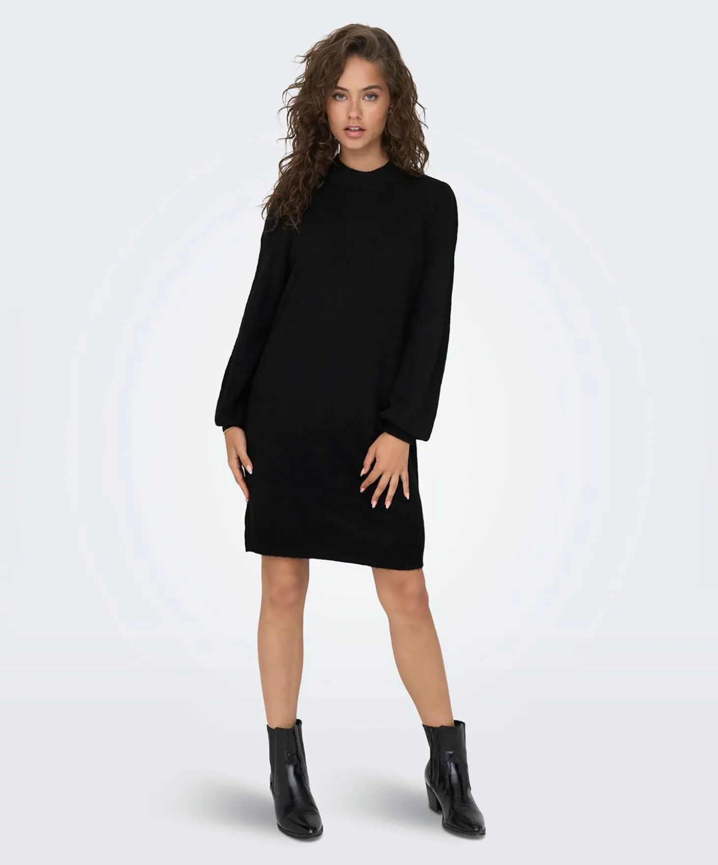 JDY Rue L/S Høyhalset Kjole