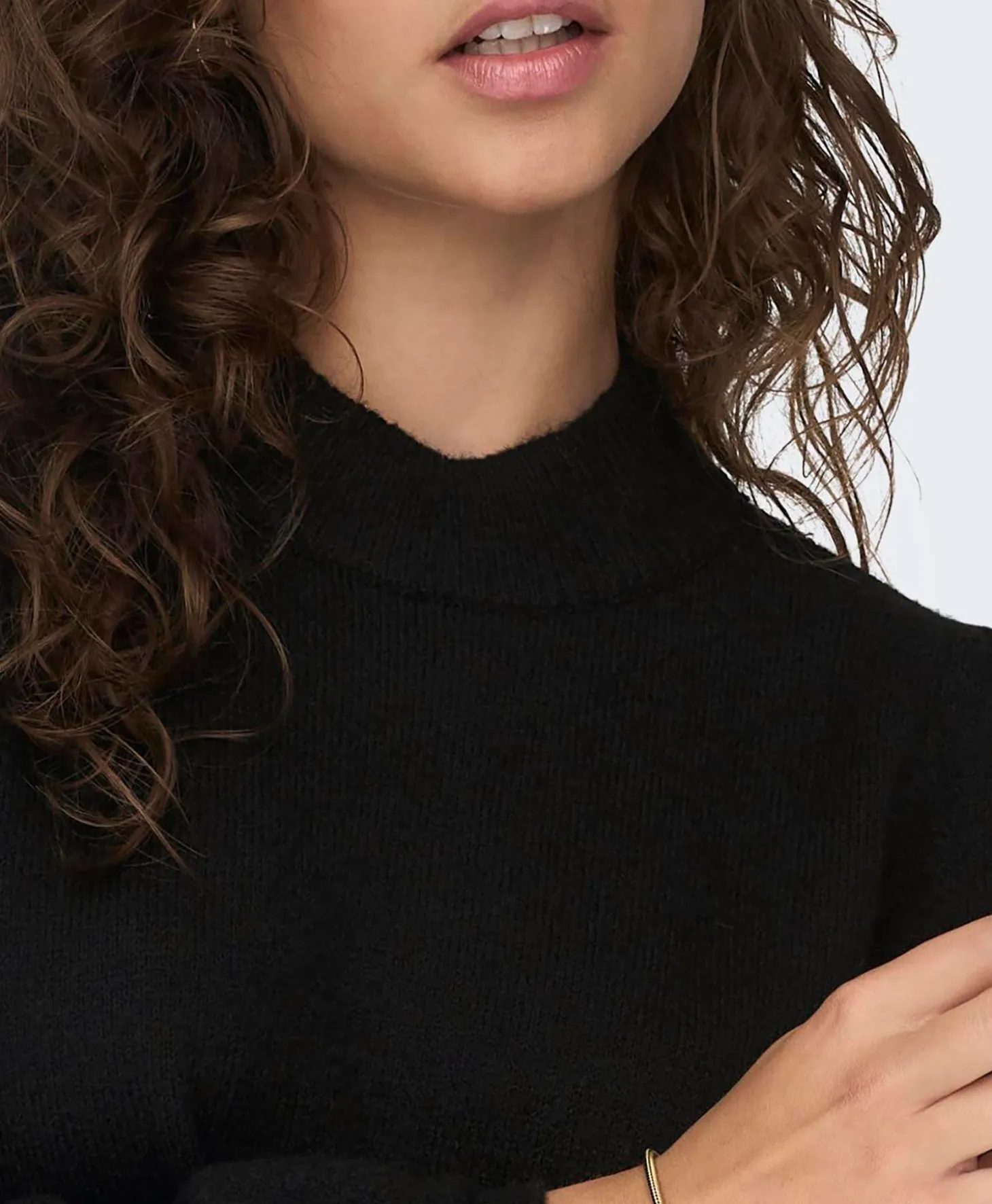 JDY Rue L/S Høyhalset Kjole