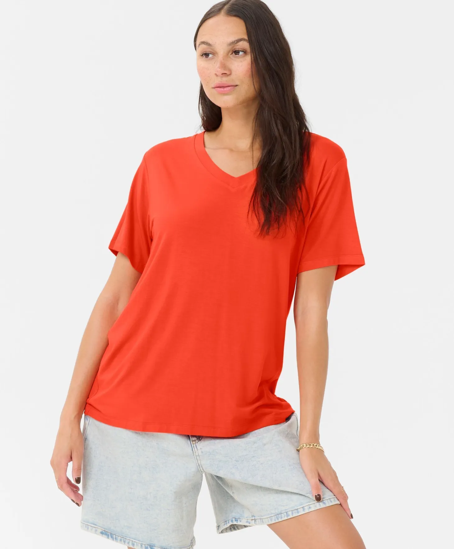 Kaffe Frida V-neck T-shirt