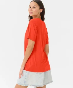 Kaffe Frida V-neck T-shirt