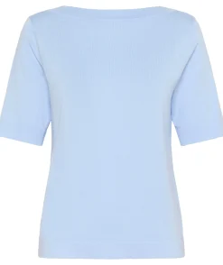 Kaffe Lizza boatneck solid topp
