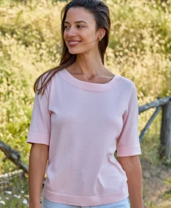 Kaffe Lizza boatneck solid topp