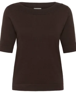 Kaffe Lizza boatneck solid topp