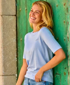 Kaffe Lizza boatneck solid topp