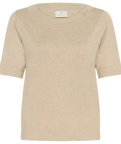 Kaffe Lizza boatneck solid topp