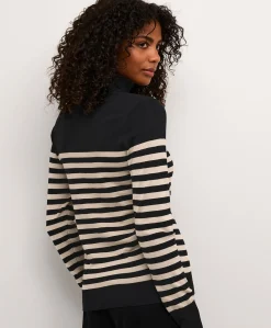 Kaffe Lizza Stripet Roll Neck