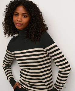 Kaffe Lizza Stripet Roll Neck