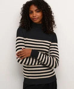 Kaffe Lizza Stripet Roll Neck