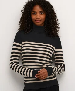 Kaffe Lizza Stripet Roll Neck