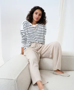 Kaffe Milia Cropped Wide Pants
