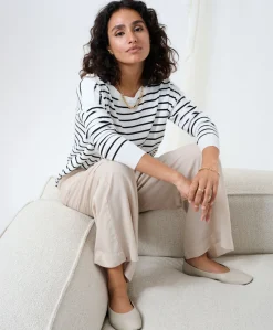 Kaffe Milia Cropped Wide Pants