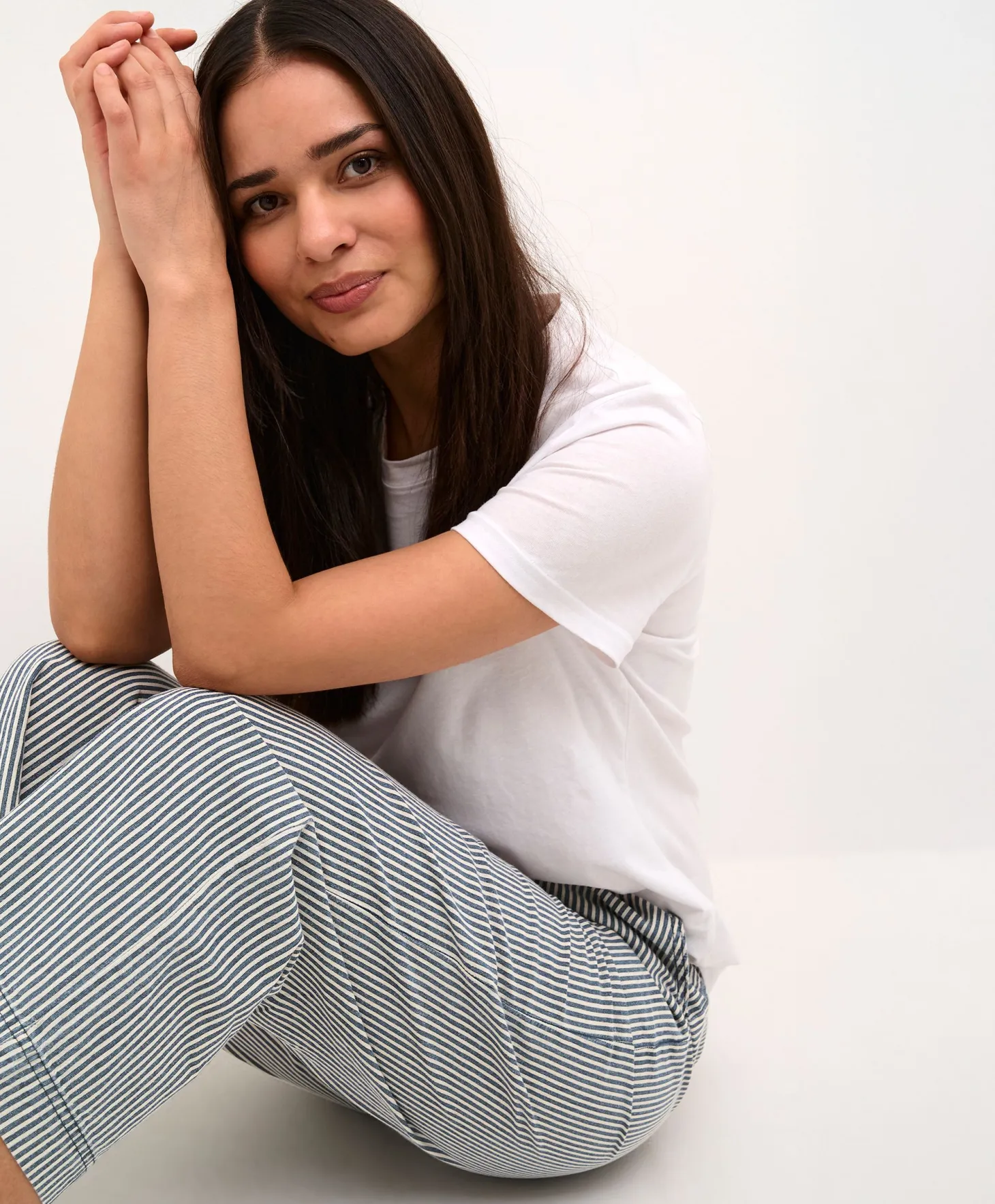 Kaffe Naya Striped Culotte Pant
