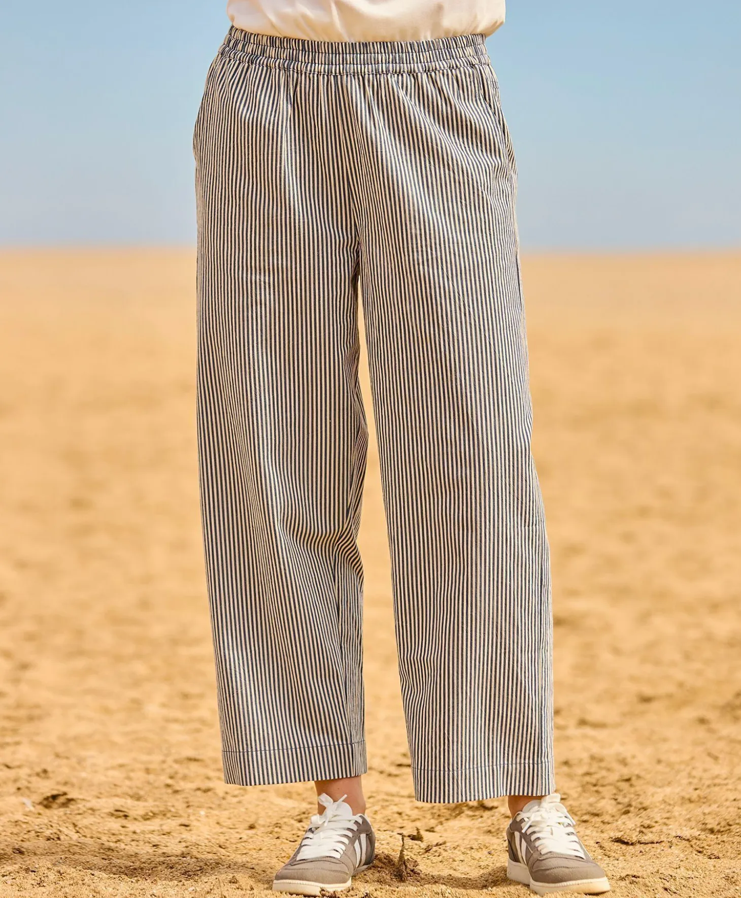 Kaffe Naya Striped Culotte Pant