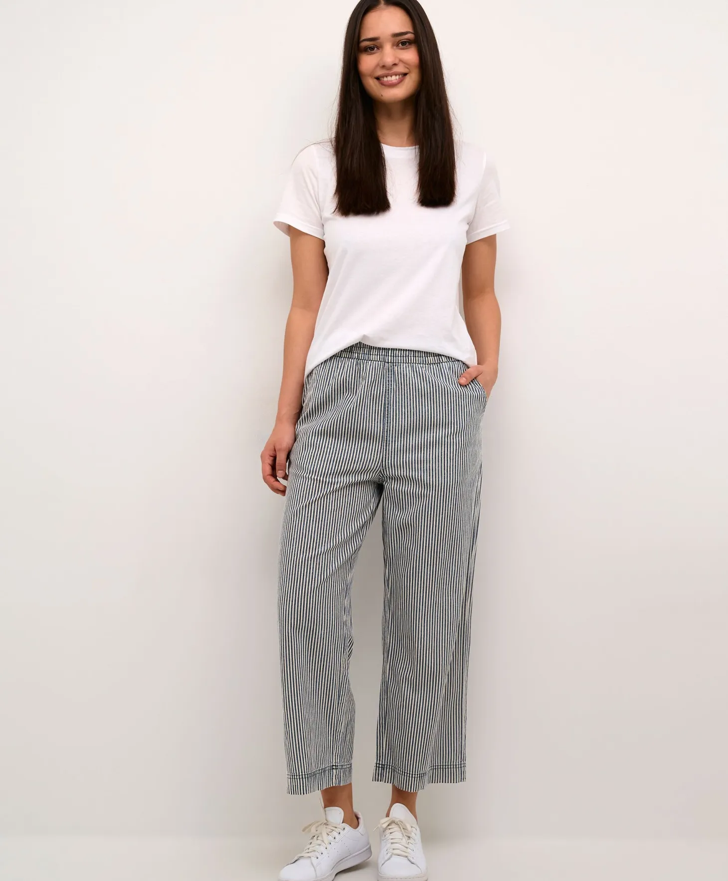 Kaffe Naya Striped Culotte Pant