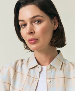 Lexington Oversized Organic Cotton Check Flannel Shirt