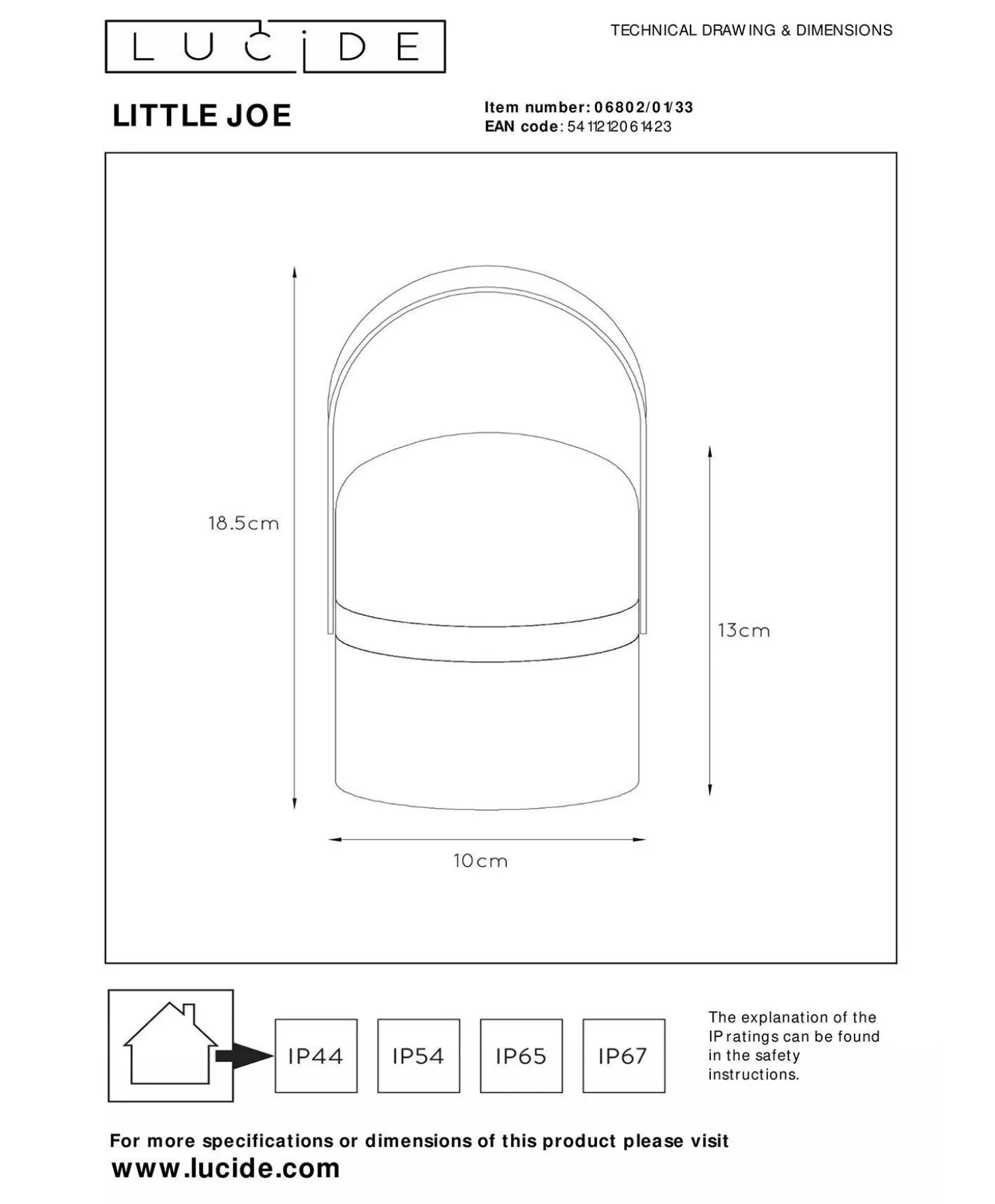 Lucide Little Joe Bordlampe
