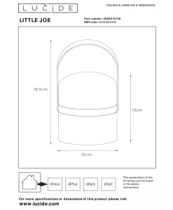 Lucide Little Joe Bordlampe