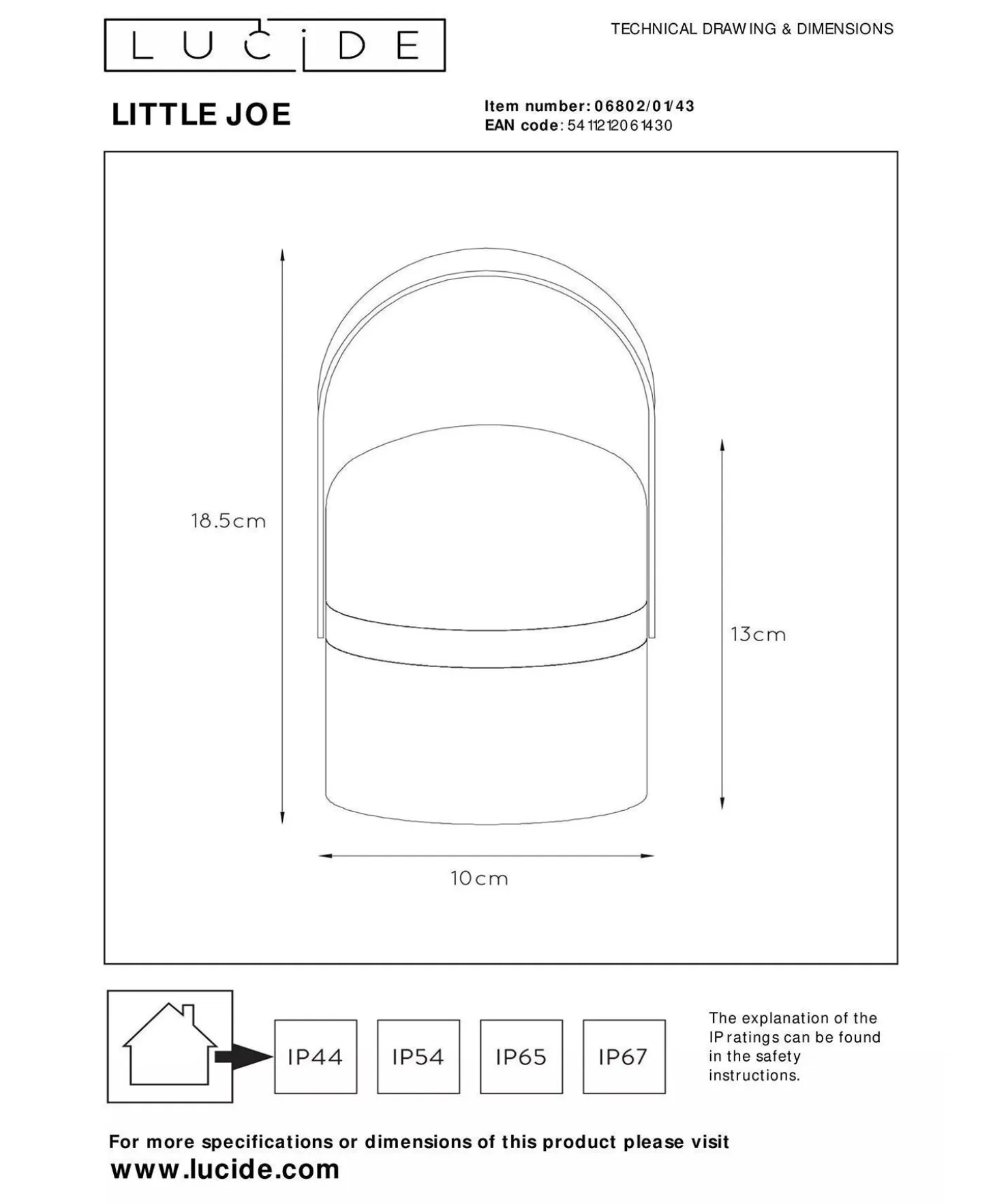 Lucide Little Joe Bordlampe