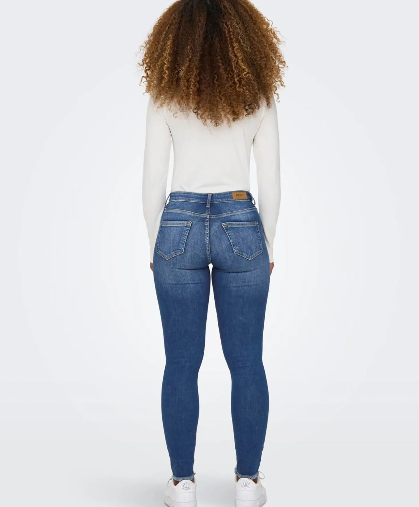 Only Blush Mid DNM Denimblå