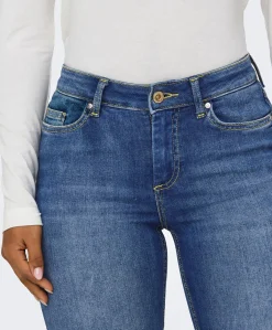 Only Blush Mid DNM Denimblå