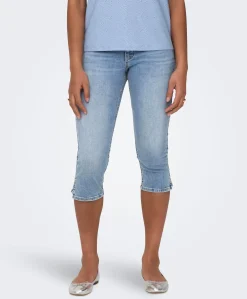 Only Blush Slit Capri