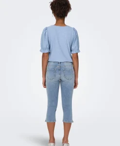 Only Blush Slit Capri