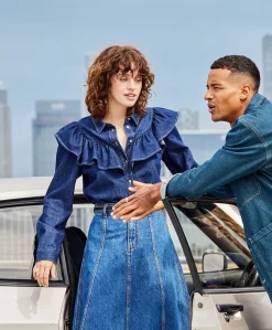 Only Indigo Denimskjorte