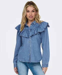 Only Indigo Denimskjorte