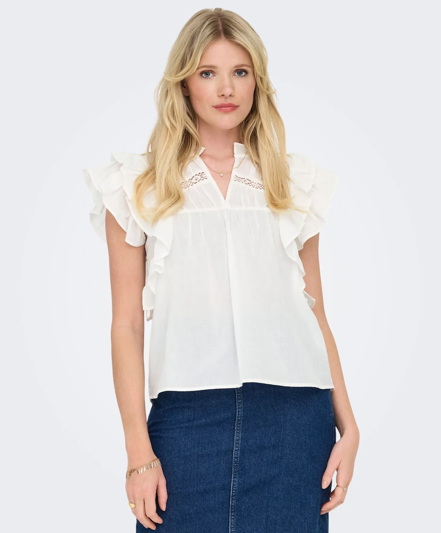Only Sunny Capsl Frill Top