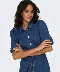 Only Vibbe SS Belt Denim Dress