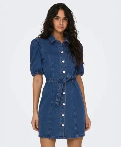 Only Vibbe SS Belt Denim Dress