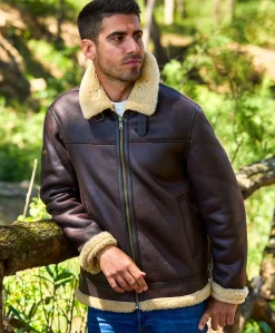 Superdry Faux Shearling Aviator Jakke