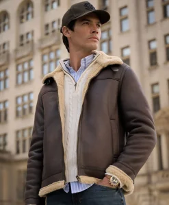 Superdry Faux Shearling Aviator Jakke