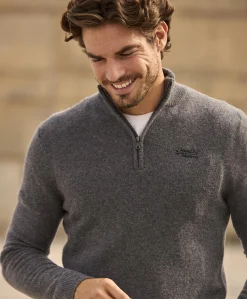 Superdry  Knitted Half Zip Jumper