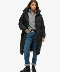 Superdry Longline Hooded Puffer Jacket