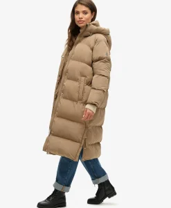 Superdry Longline Hooded Puffer Jacket