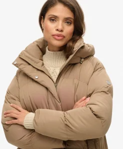 Superdry Longline Hooded Puffer Jacket