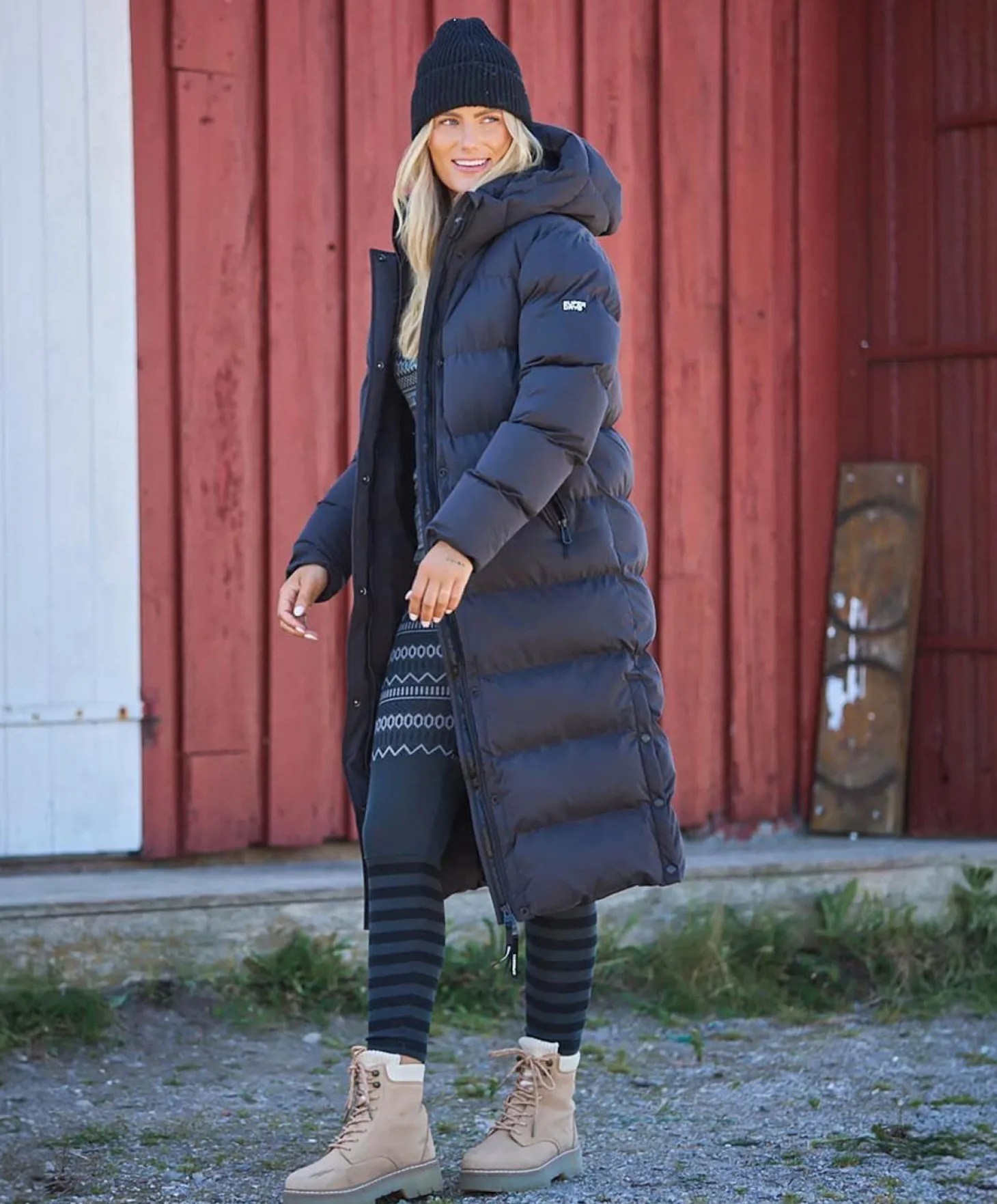 Superdry Longline Hooded Puffer Jacket