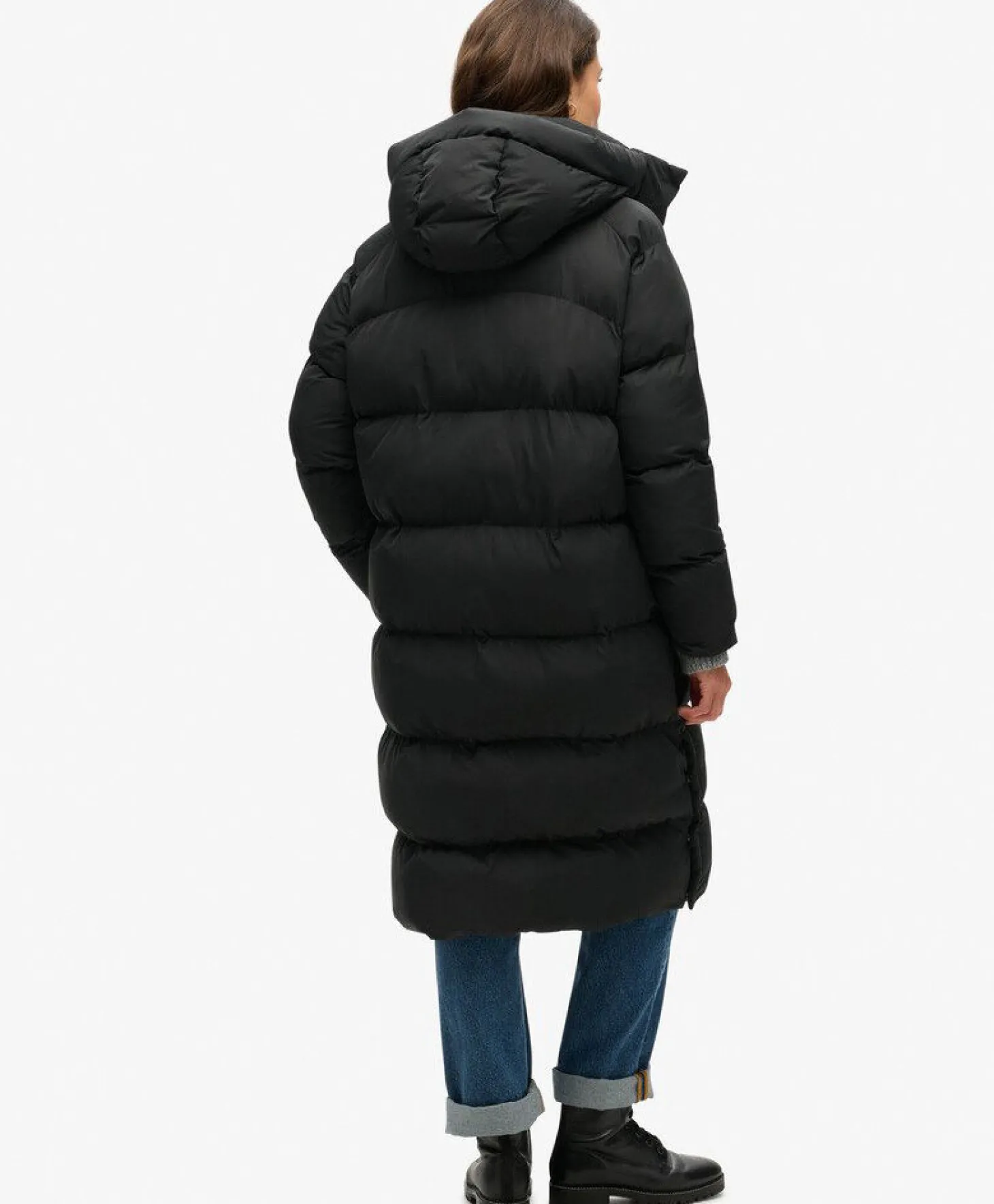 Superdry Longline Hooded Puffer Jacket