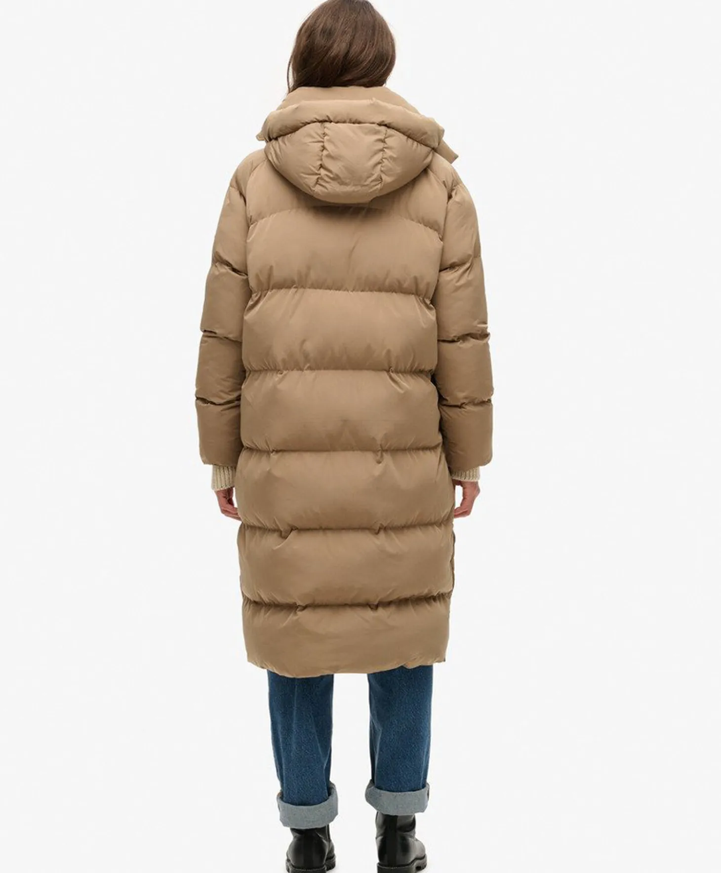 Superdry Longline Hooded Puffer Jacket