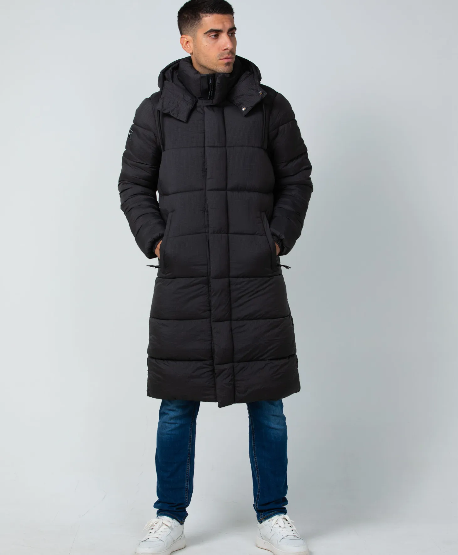 Superdry Ribstop Longline Puffer jacket