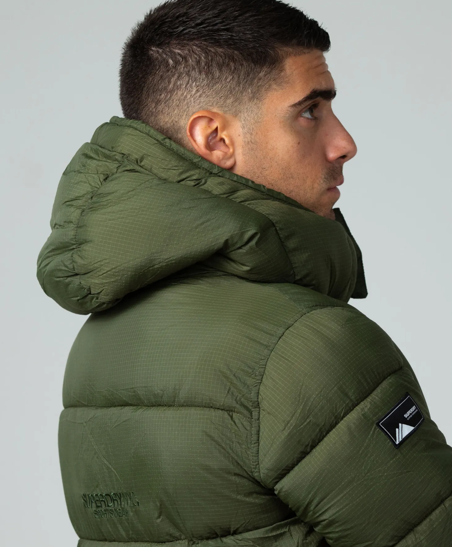Superdry Ribstop Longline Puffer jacket
