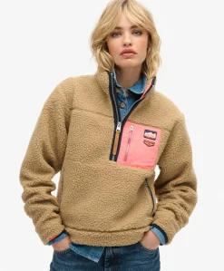 Superdry Vintage Retro Half Zip Fleece