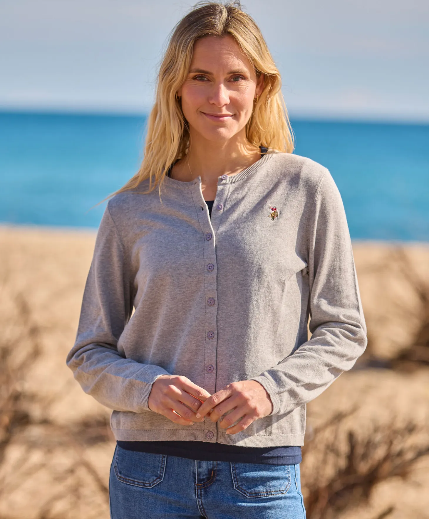 U.S Polo Kimmi strikket jakke