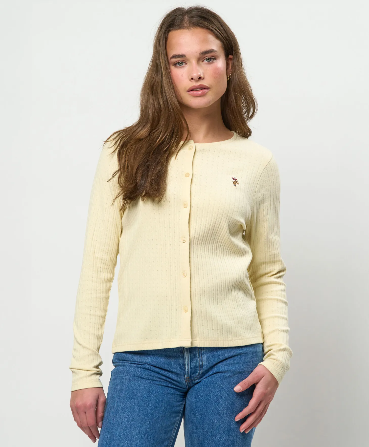 U.S Polo Masie strikket jakke