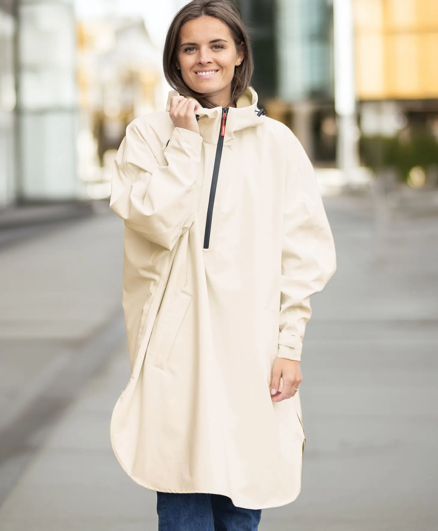 Vannucci Regn Poncho Dame