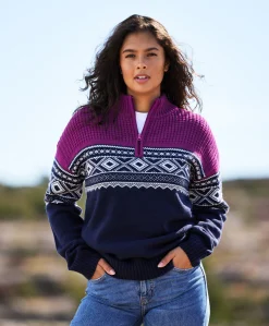 1/2 zip Ullgenser dame